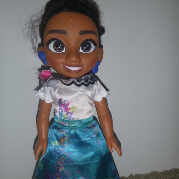 Disney Encanto Mirabel Madrigal Jakks Pacific Baby Doll 13" Plastic Moveable - Picture 1 of 7